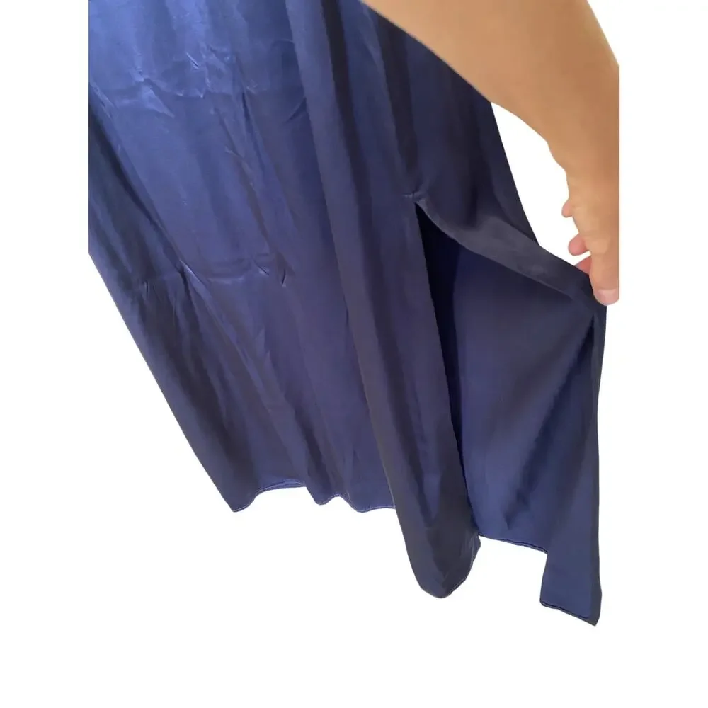 PHARAOH Henri Slip Dress Vintage Satin Sz 1‎ Small Minimalist Vacation Resort